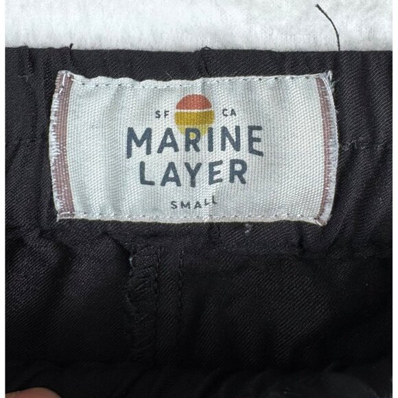 Marine Layer Tencel Allison Pant‎ womens black cropped preppy sz s - Picture 2 of 7